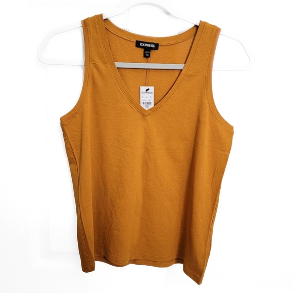 Mustard Yellow Women's Tank Top Size XXS (Fits Like XS/S) - Picture 4 of 4